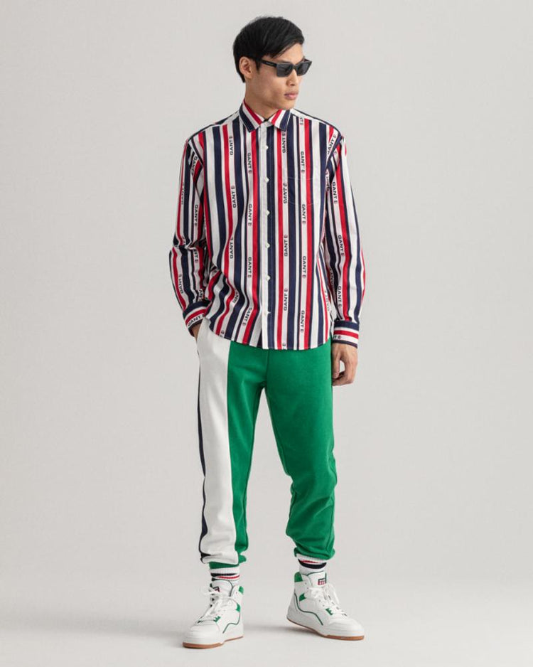 Gant Apparel Mens REL RETRO SHIELD STRIPE TOWN 409/CLASSIC BLUE