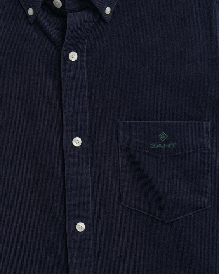 Gant Apparel Mens REG CORDUROY SHIRT BD 433/EVENING BLUE