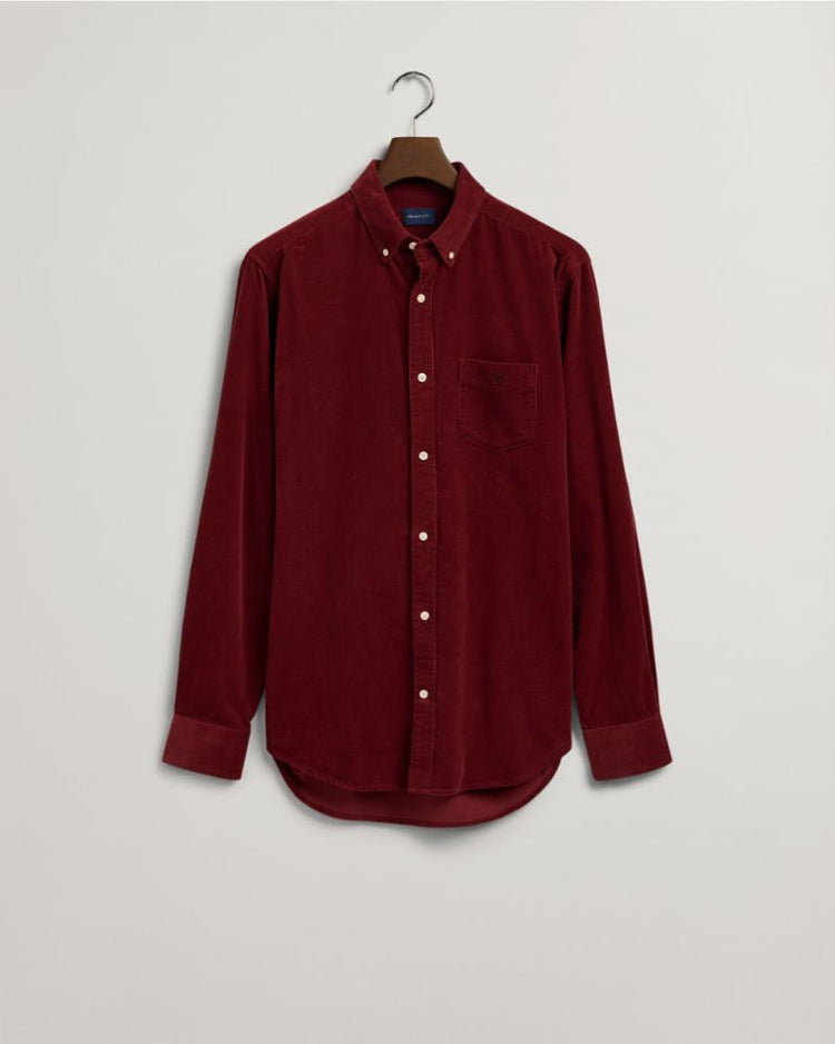 Gant Apparel Mens REG CORDUROY SHIRT BD 604/PLUMPED RED