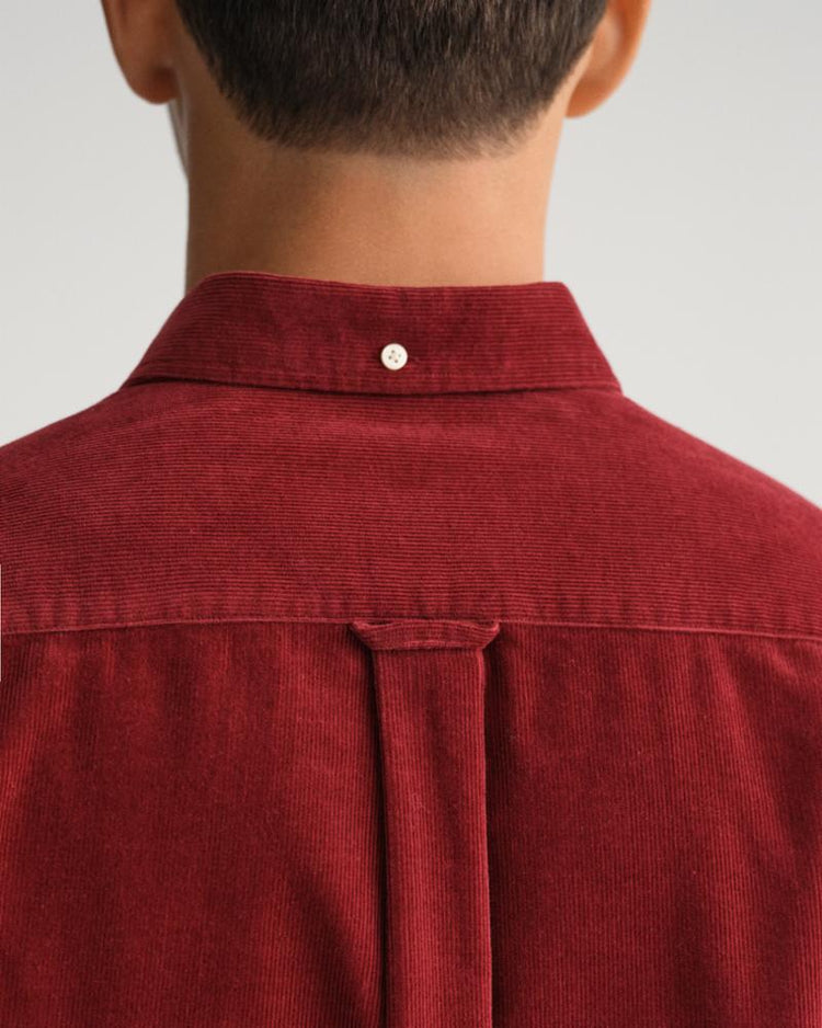 Gant Apparel Mens REG CORDUROY SHIRT BD 604/PLUMPED RED