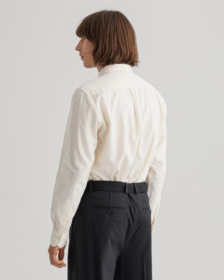 Gant Apparel Mens REG GMNT DYED BASKET WEAVE BD 130/CREAM