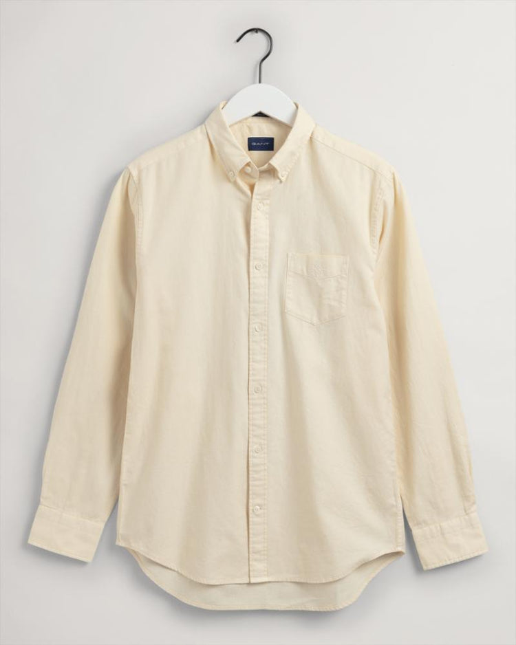 Gant Apparel Mens REG GMNT DYED BASKET WEAVE BD 130/CREAM