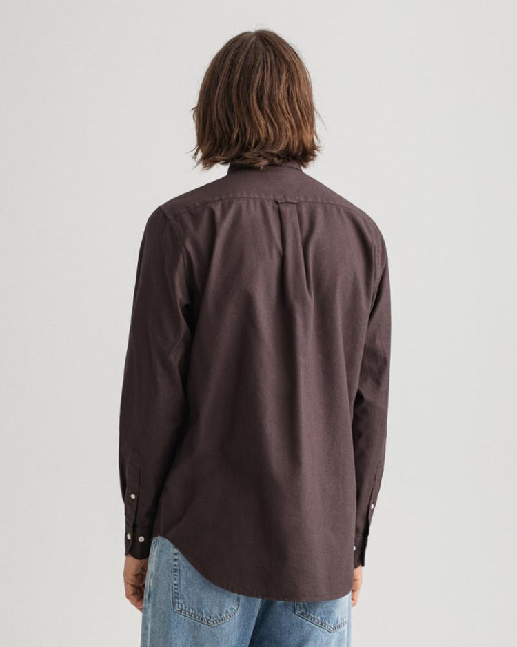 Gant Apparel Mens REG GMNT DYED BASKET WEAVE BD 264/DELICIOSO BROWN