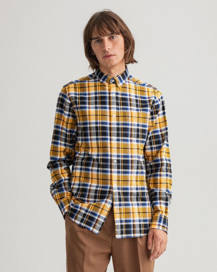 Gant Apparel Mens REG OXFORD CHECK BD 5/BLACK