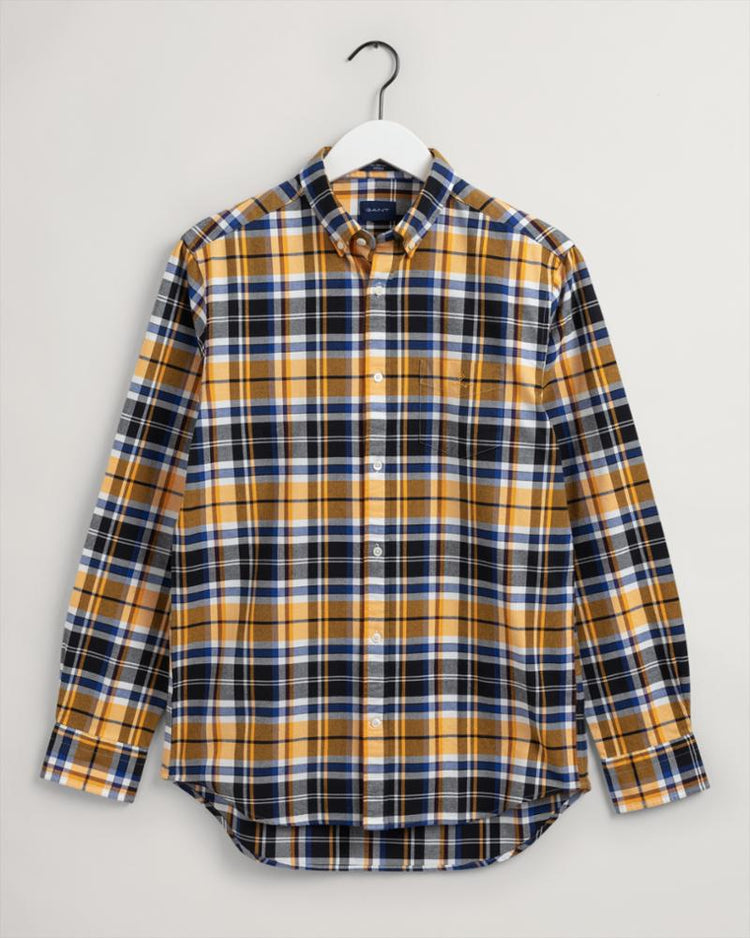 Gant Apparel Mens REG OXFORD CHECK BD 5/BLACK