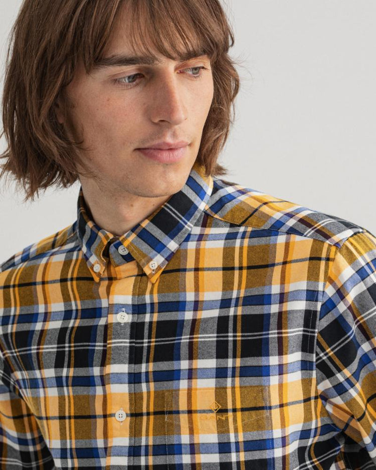 Gant Apparel Mens REG OXFORD CHECK BD 5/BLACK
