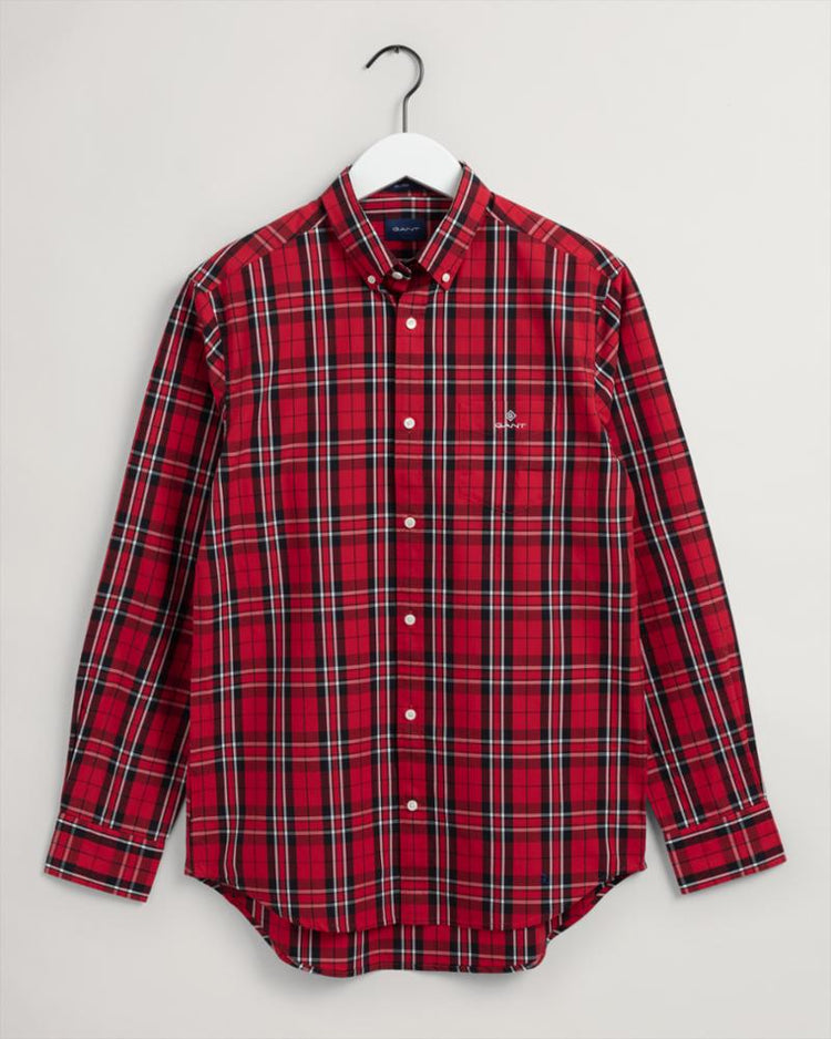 Gant Apparel Mens REG BC CHECK BD 620/BRIGHT RED