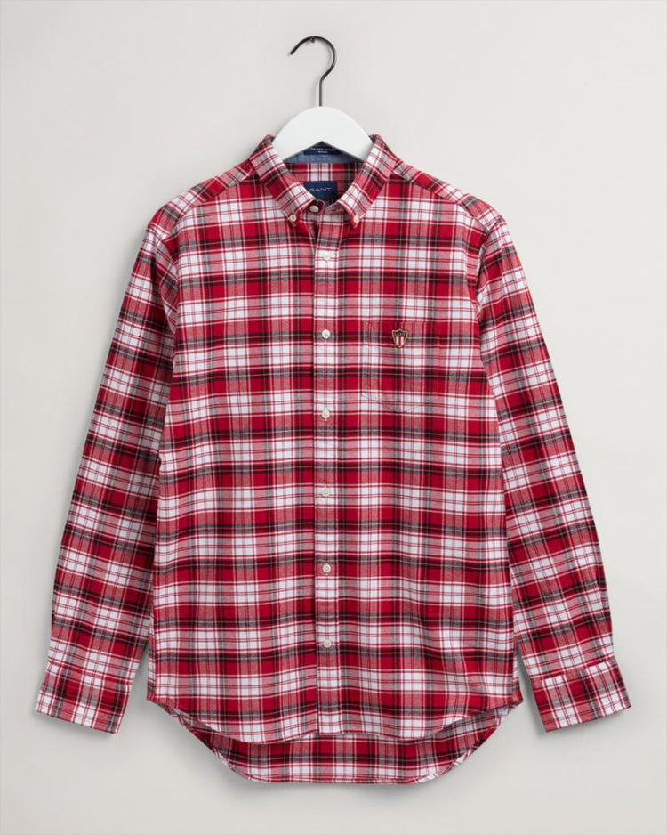 Gant Apparel Mens REG TARTAN BANNER SHIELD BD 630/EQUESTRIAN RED