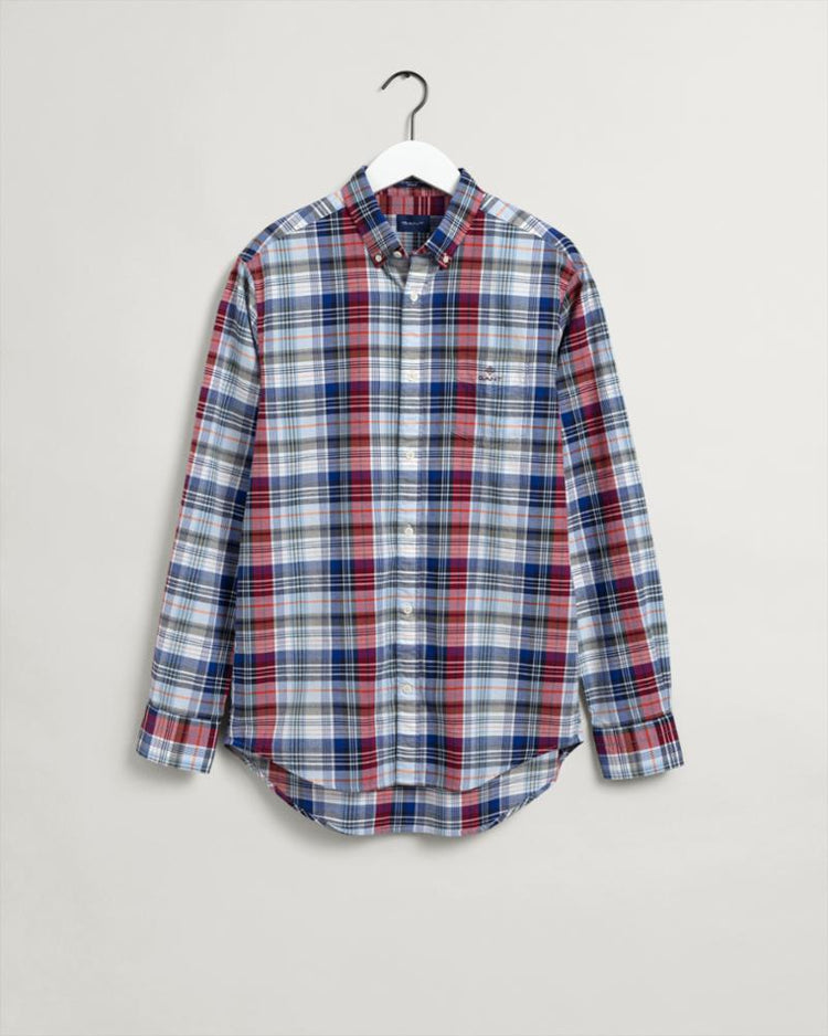 Gant Apparel Mens REG OXFORD CHECK BD 630/EQUESTRIAN RED