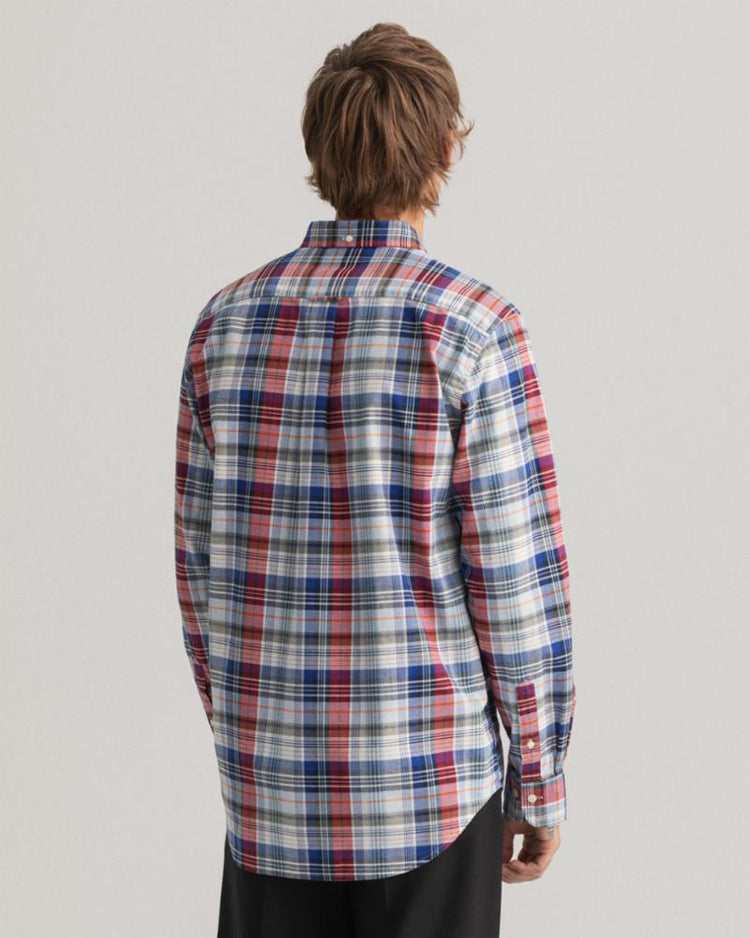 Gant Apparel Mens REG OXFORD CHECK BD 630/EQUESTRIAN RED