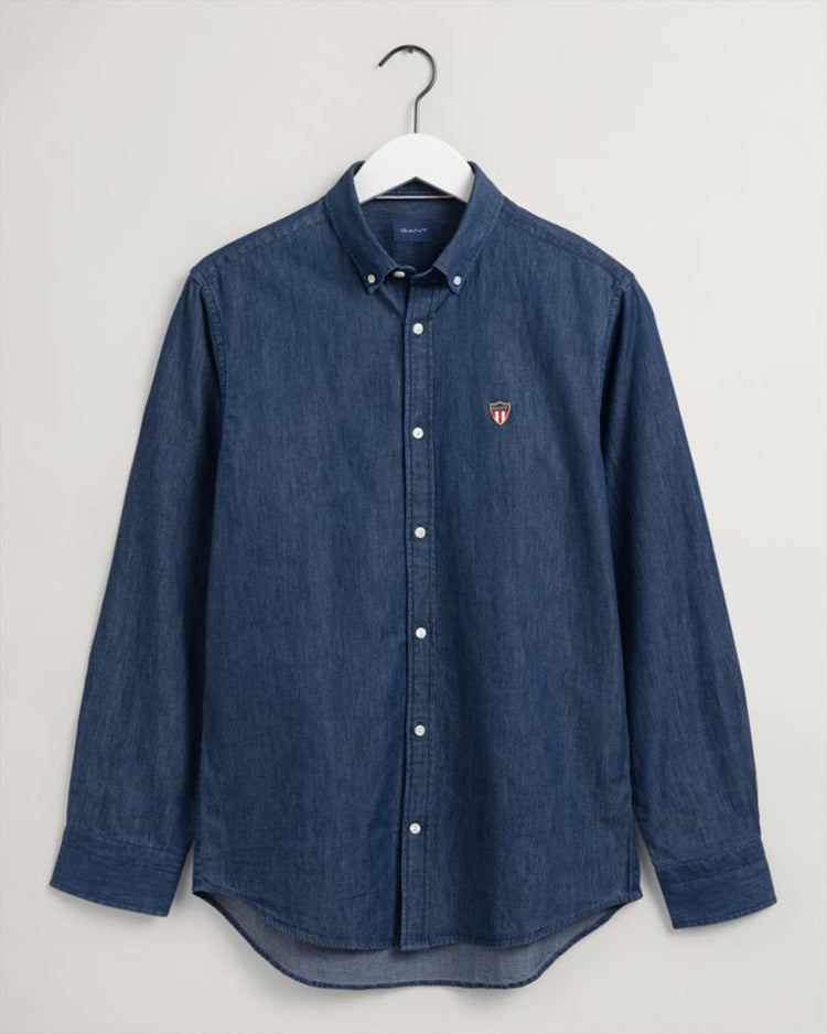 Gant Apparel Mens REG INDIGO BANNER SHIELD BD 989/DARK INDIGO