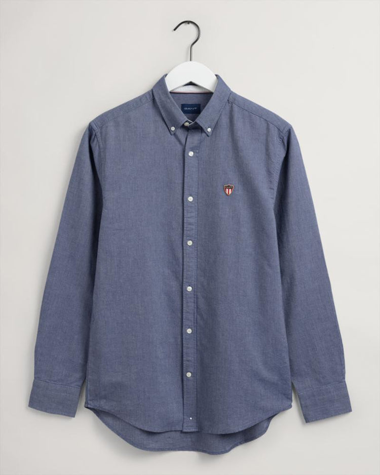 Gant Apparel Mens REG OXF GANT BANNER SHIELD BD 423/PERSIAN BLUE