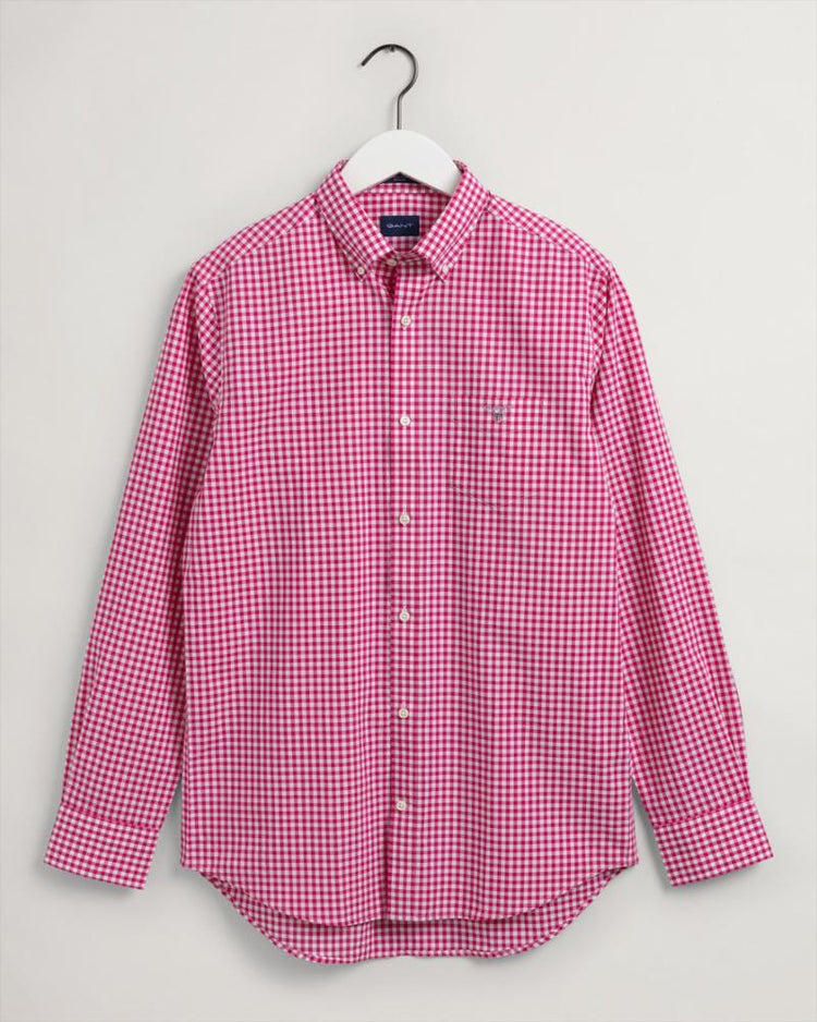 Gant Apparel Mens REG BROADCLOTH GINGHAM BD 619/PEACOCK PINK