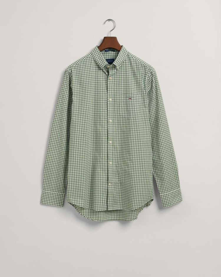 Gant Apparel Mens REG BROADCLOTH GINGHAM BD 308/LEAF GREEN