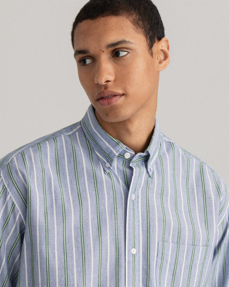 Gant Apparel Mens REL FIL A FIL SHIRT BD 436/COLLEGE BLUE