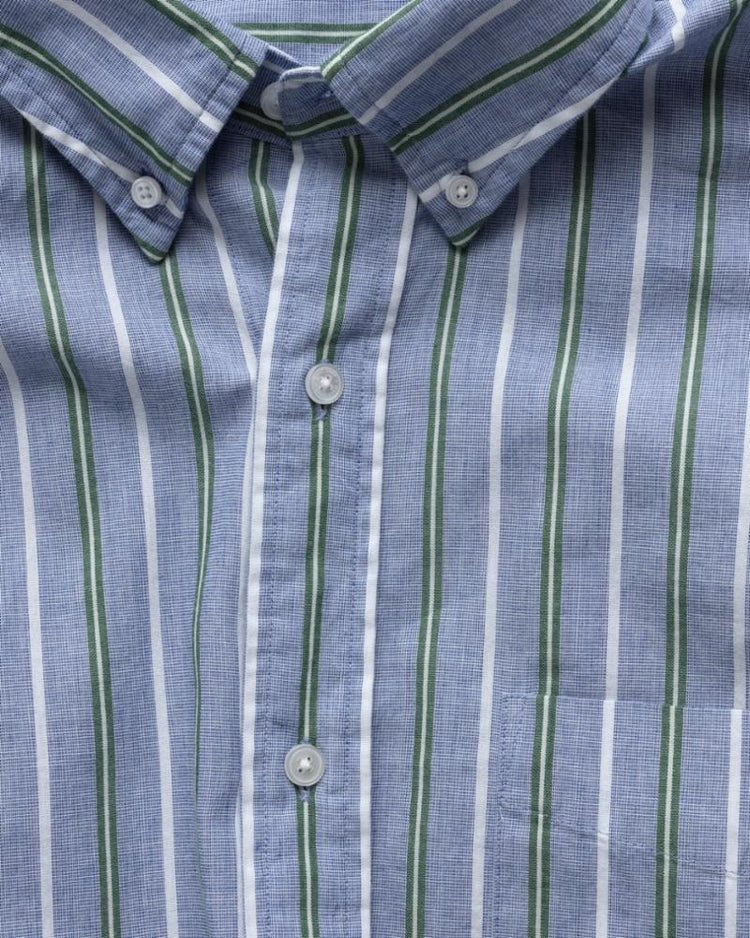 Gant Apparel Mens REL FIL A FIL SHIRT BD 436/COLLEGE BLUE