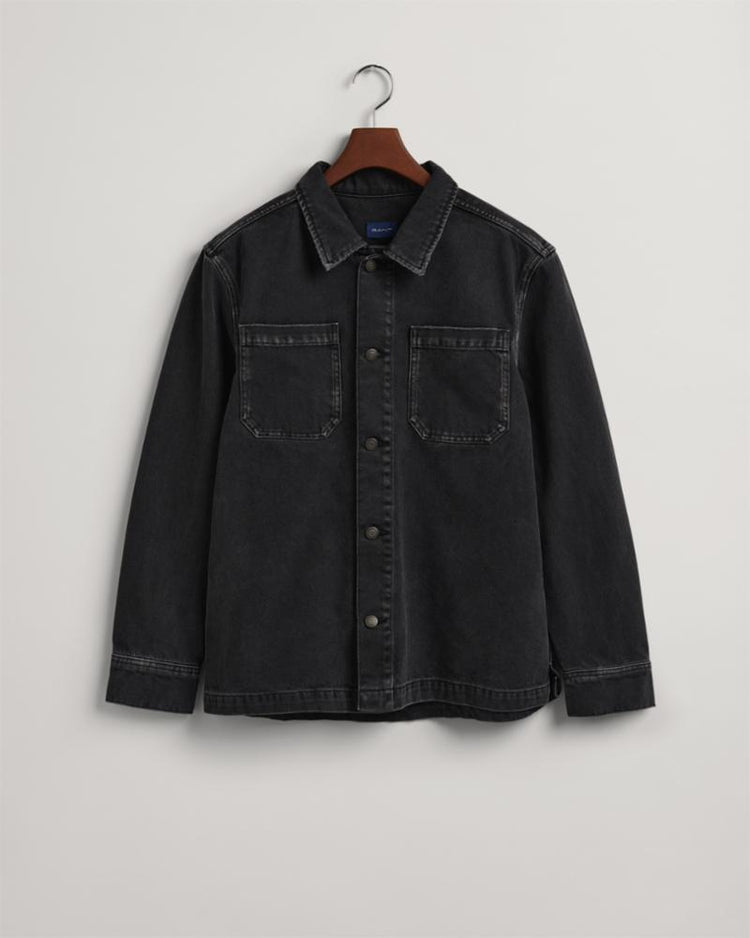 Gant Apparel Mens DENIM OVERSHIRT 953/BLACK VINTAGE