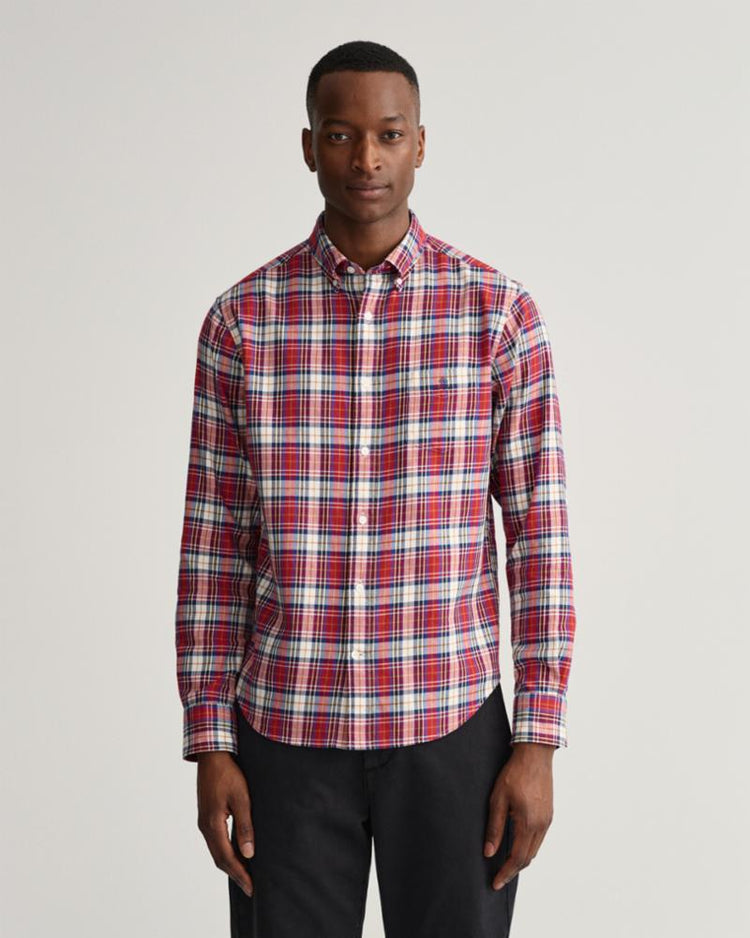 Gant Apparel Mens REG UT TARTAN CHECK SHIRT 603/AUTUMN SUNSET
