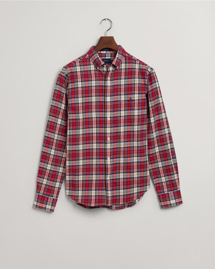 Gant Apparel Mens REG UT TARTAN CHECK SHIRT 603/AUTUMN SUNSET