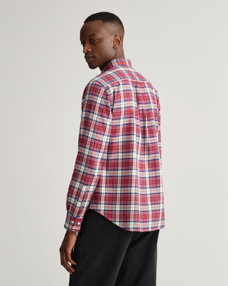 Gant Apparel Mens REG UT TARTAN CHECK SHIRT 603/AUTUMN SUNSET