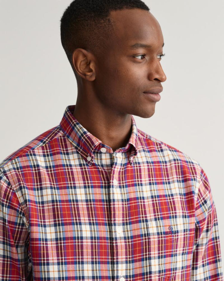 Gant Apparel Mens REG UT TARTAN CHECK SHIRT 603/AUTUMN SUNSET