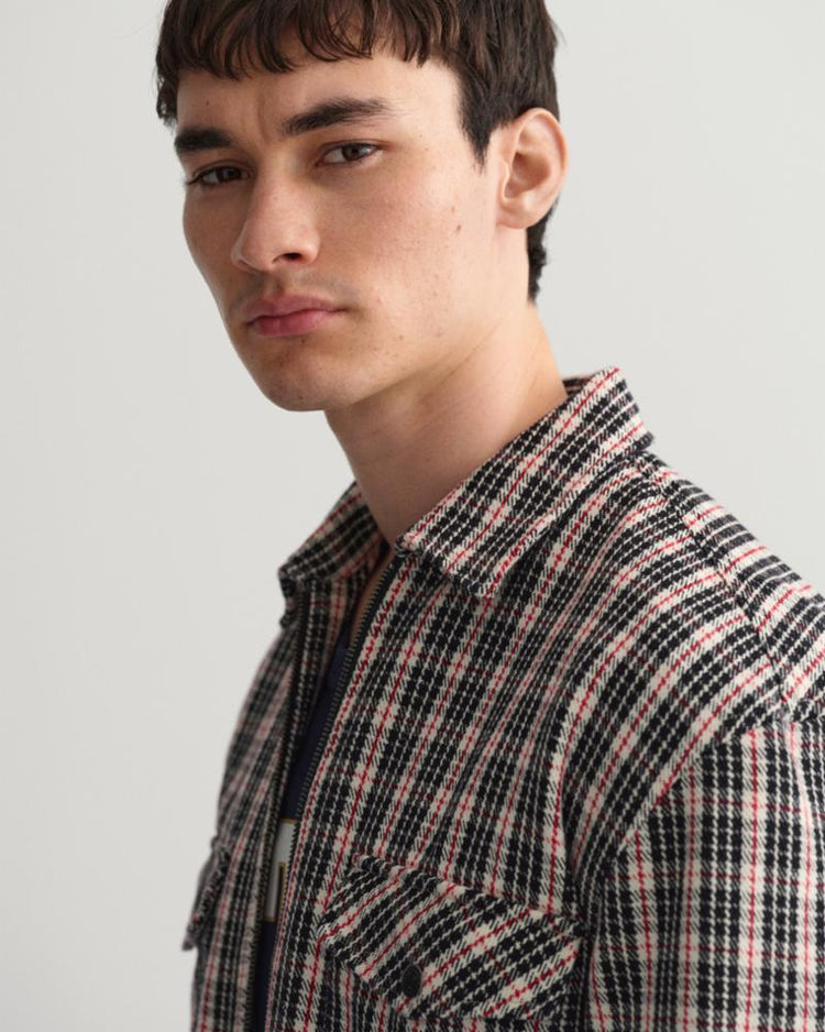 Gant Apparel Mens REL HEAVY TWILL ZIP SHIRT 130/CREAM