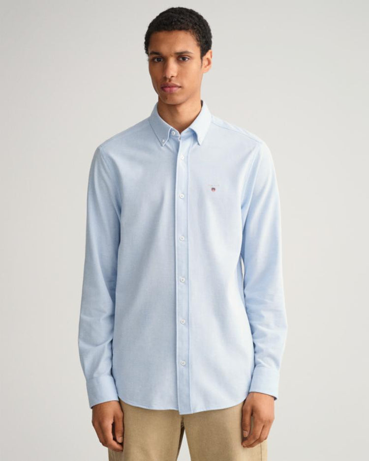 Gant Apparel Mens REG JERSEY PIQUE SHIRT 468/CAPRI BLUE