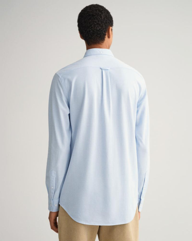 Gant Apparel Mens REG JERSEY PIQUE SHIRT 468/CAPRI BLUE