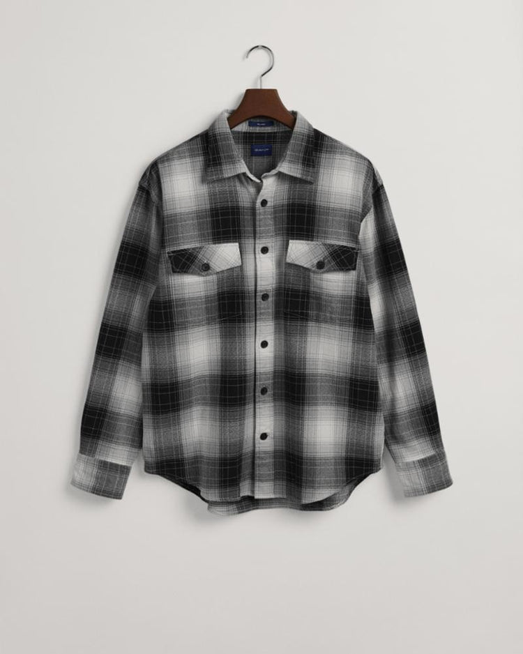 Gant Apparel Mens REL SHADOW CHECK SHIRT 5/BLACK