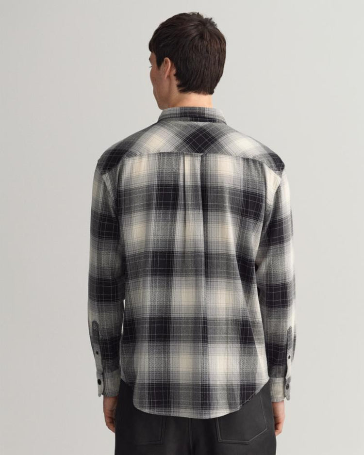 Gant Apparel Mens REL SHADOW CHECK SHIRT 5/BLACK