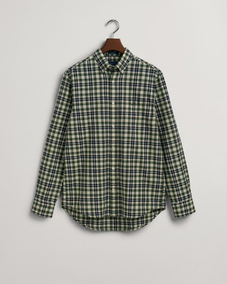 Gant Apparel Mens REG BROADCLOTH TARTAN SHIRT 338/FOREST GREEN