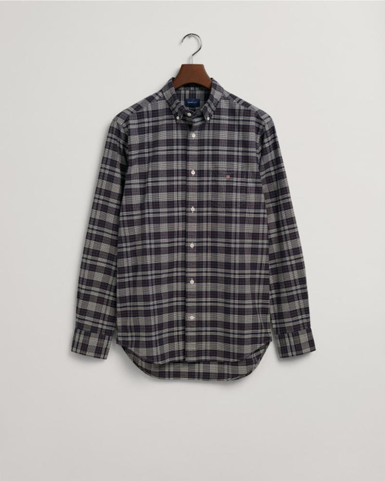 Gant Apparel Mens REG OXFORD CHECK SHIRT 433/EVENING BLUE