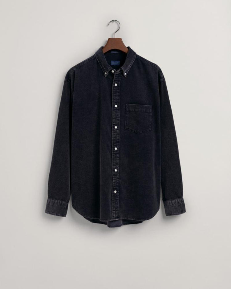 Gant Apparel Mens REL HEAVY WASHED CORD SHIRT 433/EVENING BLUE