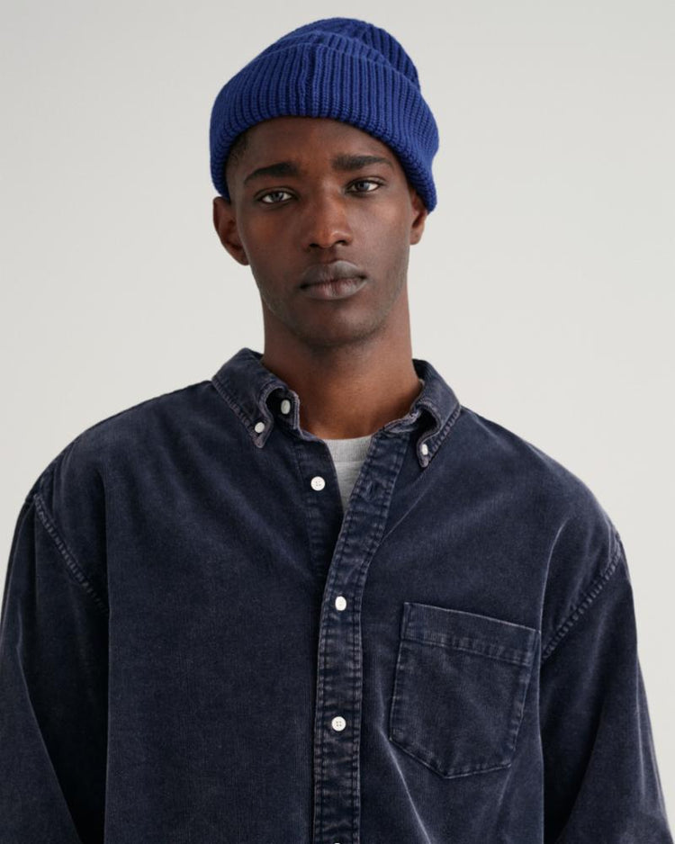 Gant Apparel Mens REL HEAVY WASHED CORD SHIRT 433/EVENING BLUE
