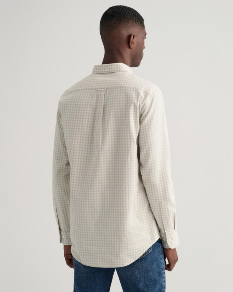 Gant Apparel Mens REG JASPE GINGHAM SHIRT 130/CREAM