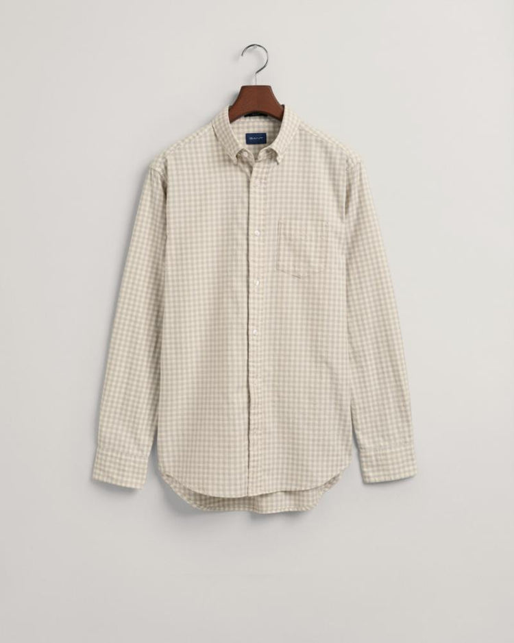 Gant Apparel Mens REG JASPE GINGHAM SHIRT 130/CREAM