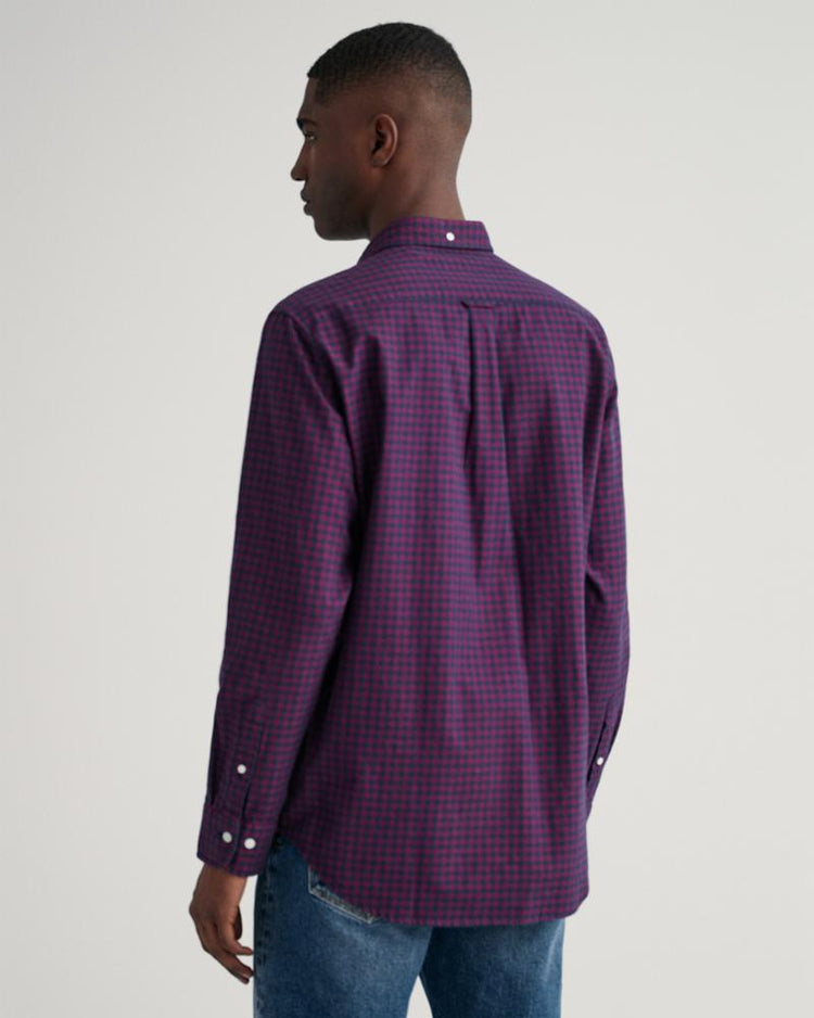 Gant Apparel Mens REG JASPE GINGHAM SHIRT 604/PLUMPED RED