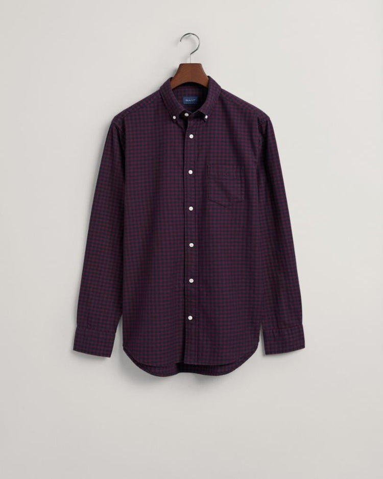 Gant Apparel Mens REG JASPE GINGHAM SHIRT 604/PLUMPED RED