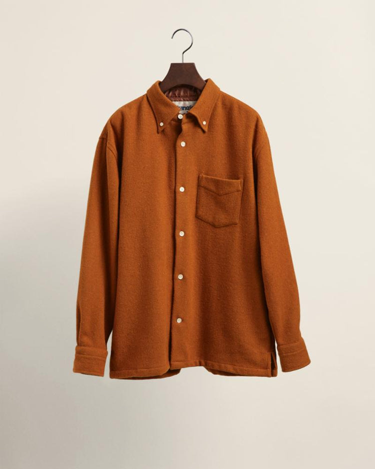 Gant Apparel Mens W. REL WOOL SHIRT 252/COGNAC