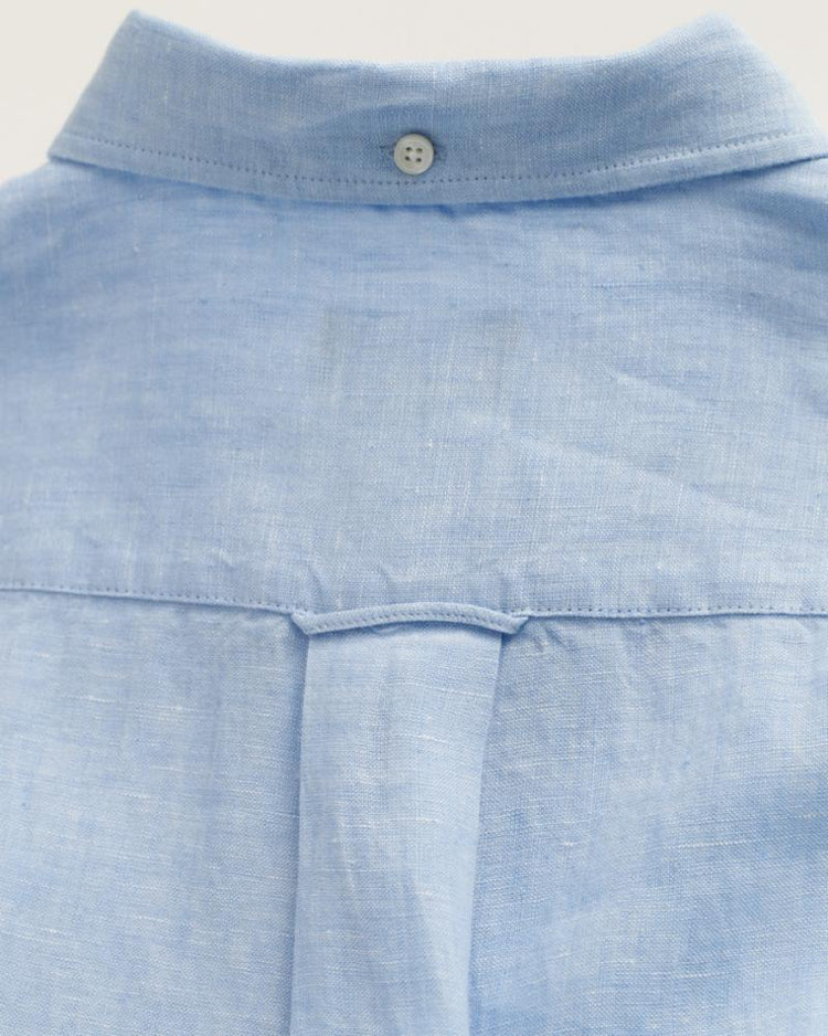 Gant Apparel Mens REGULAR LINEN SHIRT 468/CAPRI BLUE