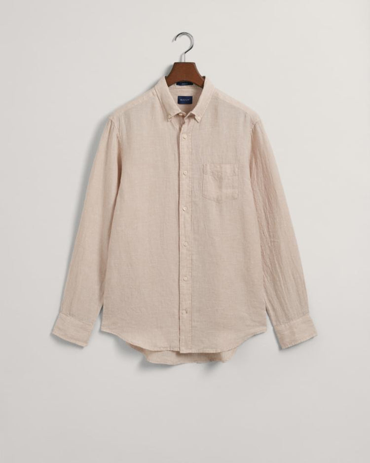 Gant Apparel Mens REGULAR LINEN SHIRT 277/DRY SAND