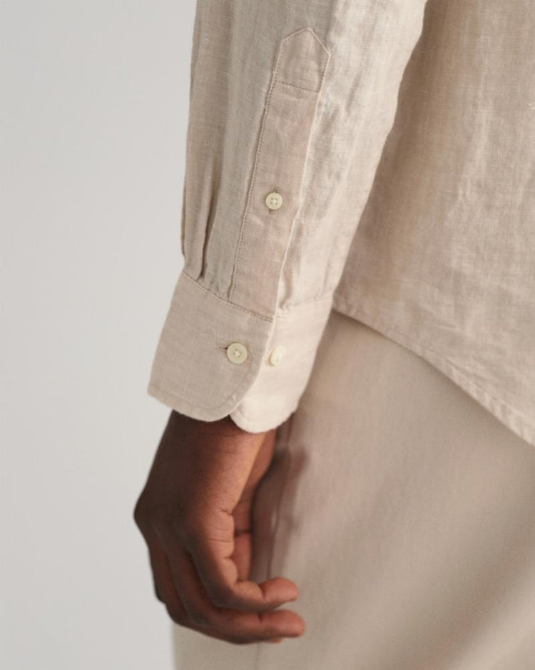 Gant Apparel Mens REGULAR LINEN SHIRT 277/DRY SAND