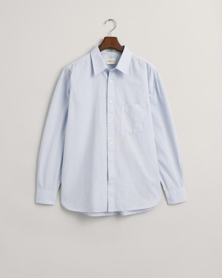 Gant Apparel Mens OS COMPACT POPLIN SHIRT 455/LIGHT BLUE