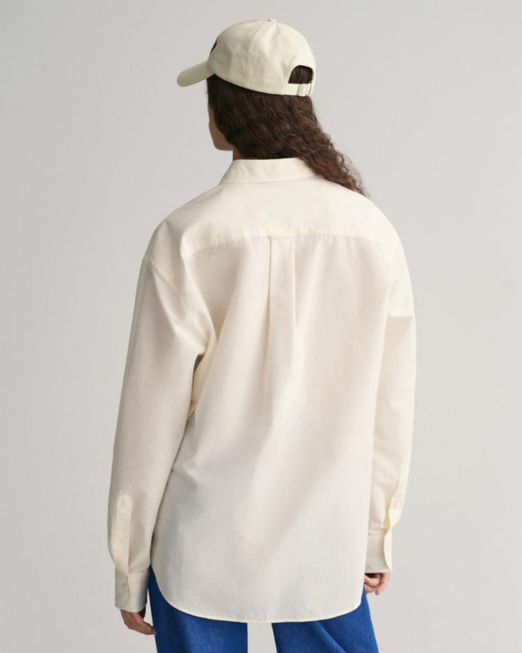 Gant Apparel Mens REL COTTON SILK SHIRT 130/CREAM