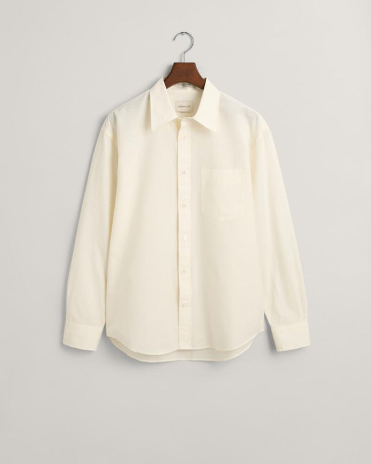 Gant Apparel Mens REL COTTON SILK SHIRT 130/CREAM