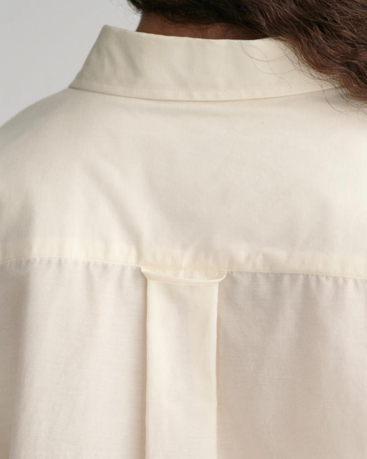 Gant Apparel Mens REL COTTON SILK SHIRT 130/CREAM