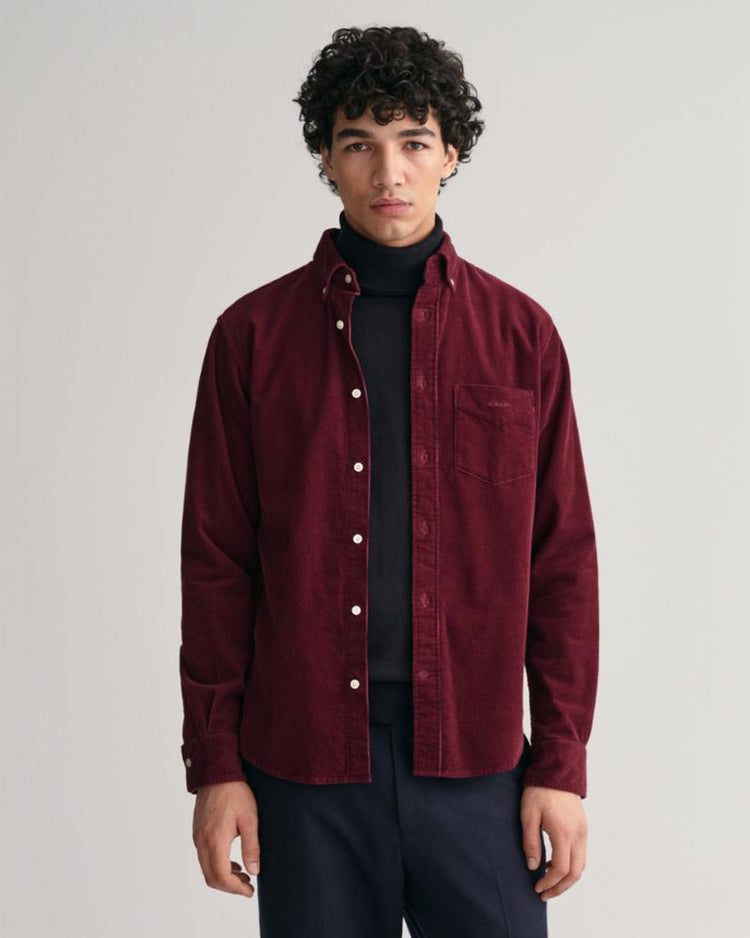 Gant Apparel Mens REG UT CORDUROY SHIRT 644/RED SHADOW