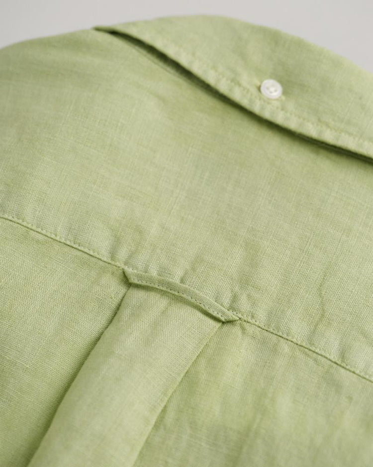 Gant Apparel Mens REG GMNT DYED LINEN SHIRT 345/MILKY MATCHA