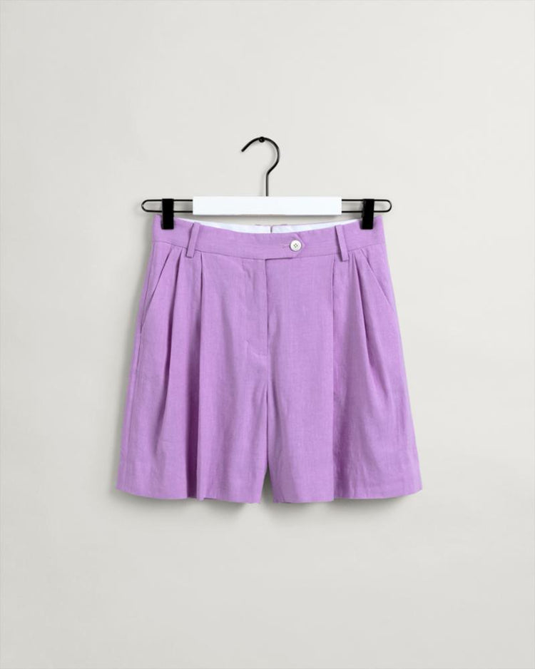 Gant Apparel Womens STRETCH LINEN SHORTS 519/CROCUS PURPLE