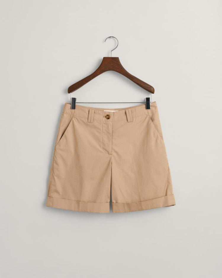 Gant Apparel Womens REL LIGHTWEIGHT CHINO SHORTS 248/DARK KHAKI